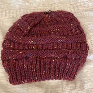 Purple mixed colors beanie - BNWOT